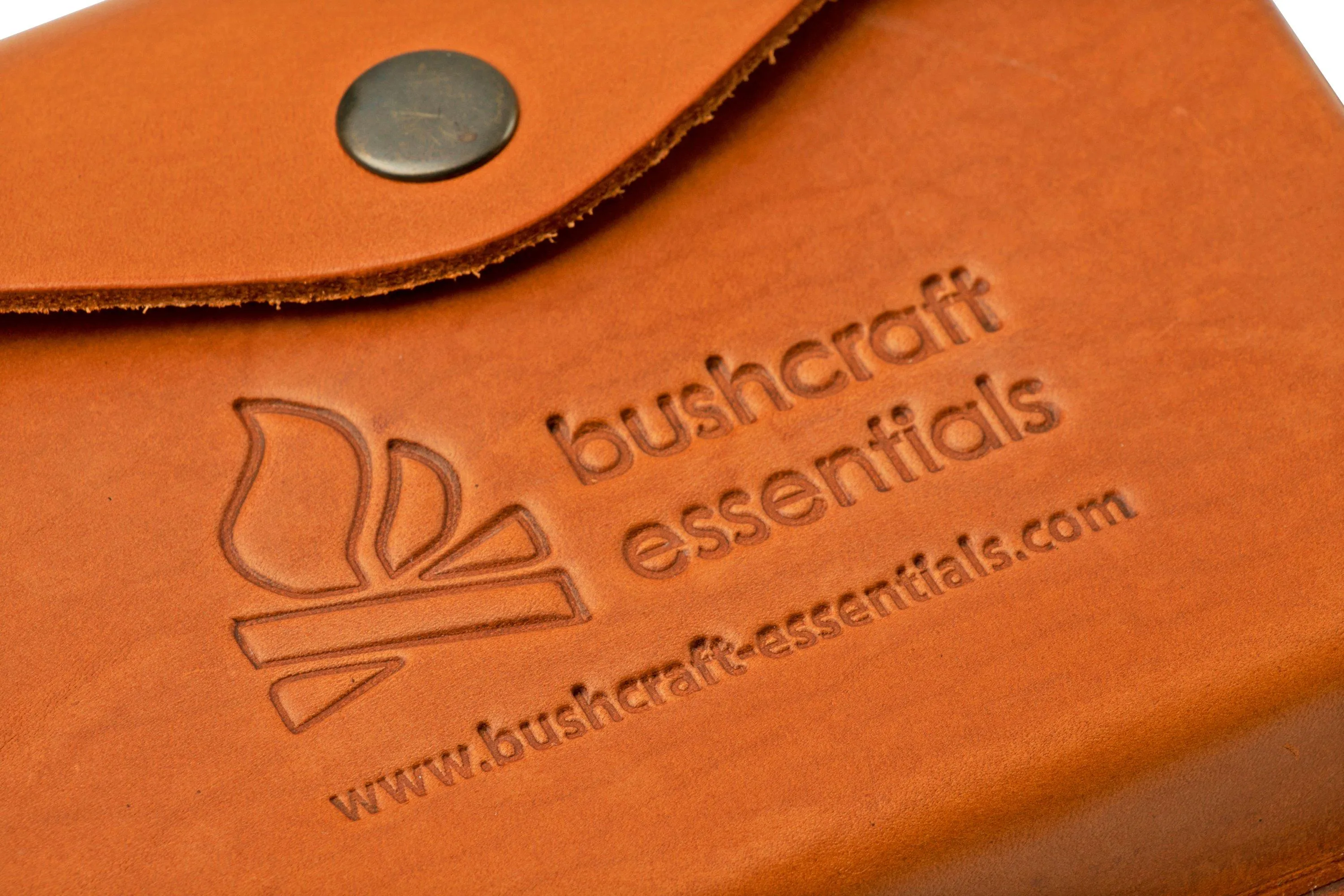 Bushcraft Essentials Leather Pouch Bushbox LF, funda de cuero para el Bushbox LF
