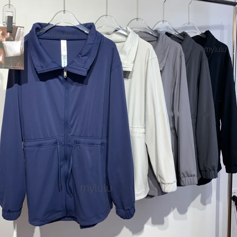 Cabalde de chaqueta de cintura alta para mujeres Collar giratriz de collar con chaqueta de yoga atuendo de ropa deportiva Ejerci