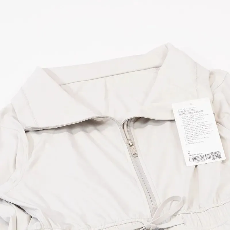 Cabalde de chaqueta de cintura alta para mujeres Collar giratriz de collar con chaqueta de yoga atuendo de ropa deportiva Ejerci