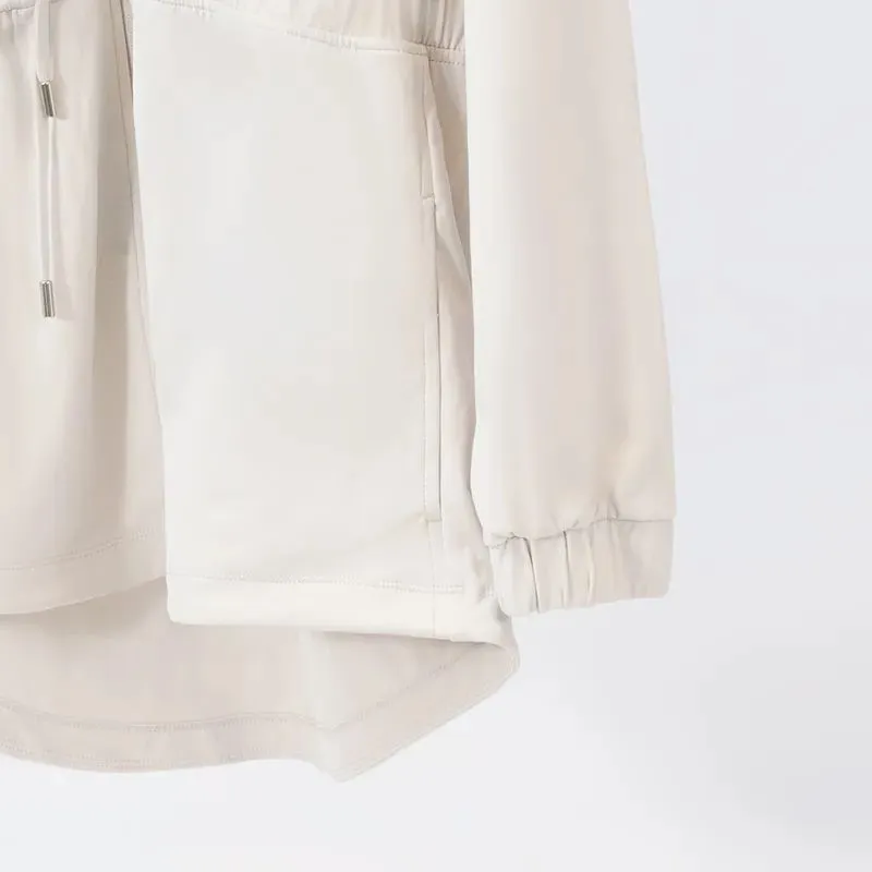 Cabalde de chaqueta de cintura alta para mujeres Collar giratriz de collar con chaqueta de yoga atuendo de ropa deportiva Ejerci
