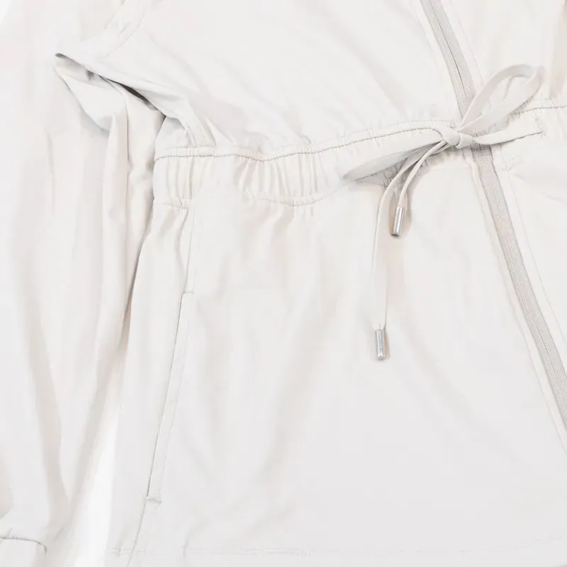 Cabalde de chaqueta de cintura alta para mujeres Collar giratriz de collar con chaqueta de yoga atuendo de ropa deportiva Ejerci