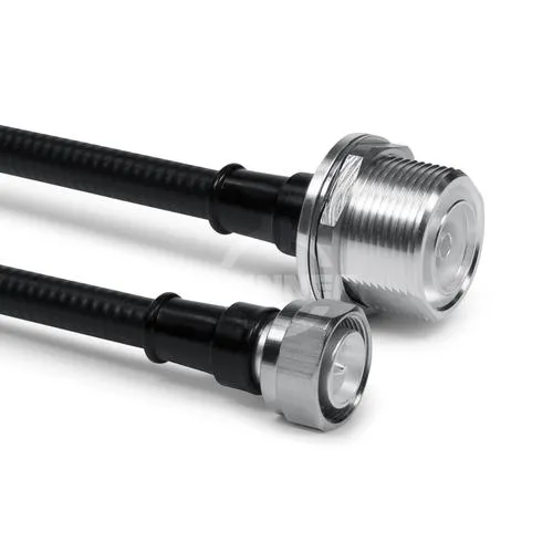 CABLE COAXIAL CONFECCIONADO SF 3/8"50FR 716 HEMBRA PARA LA CARCASA 4.310 MACHO PARA ATORNILLAR 0.4 M