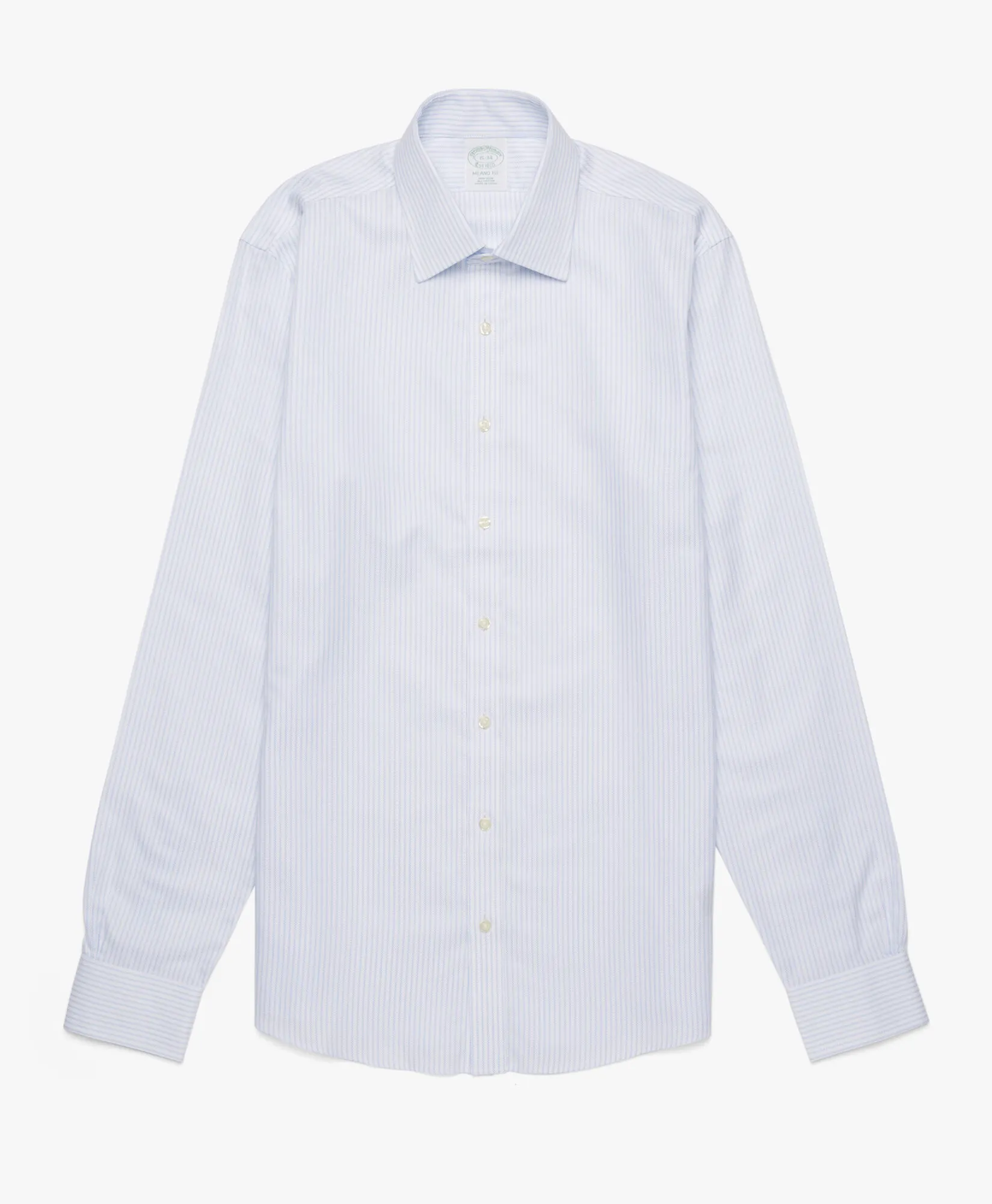 CAMISA AZUL SLIM FIT NONIRON DE ALGODóN CON CUELLO AINSLEY