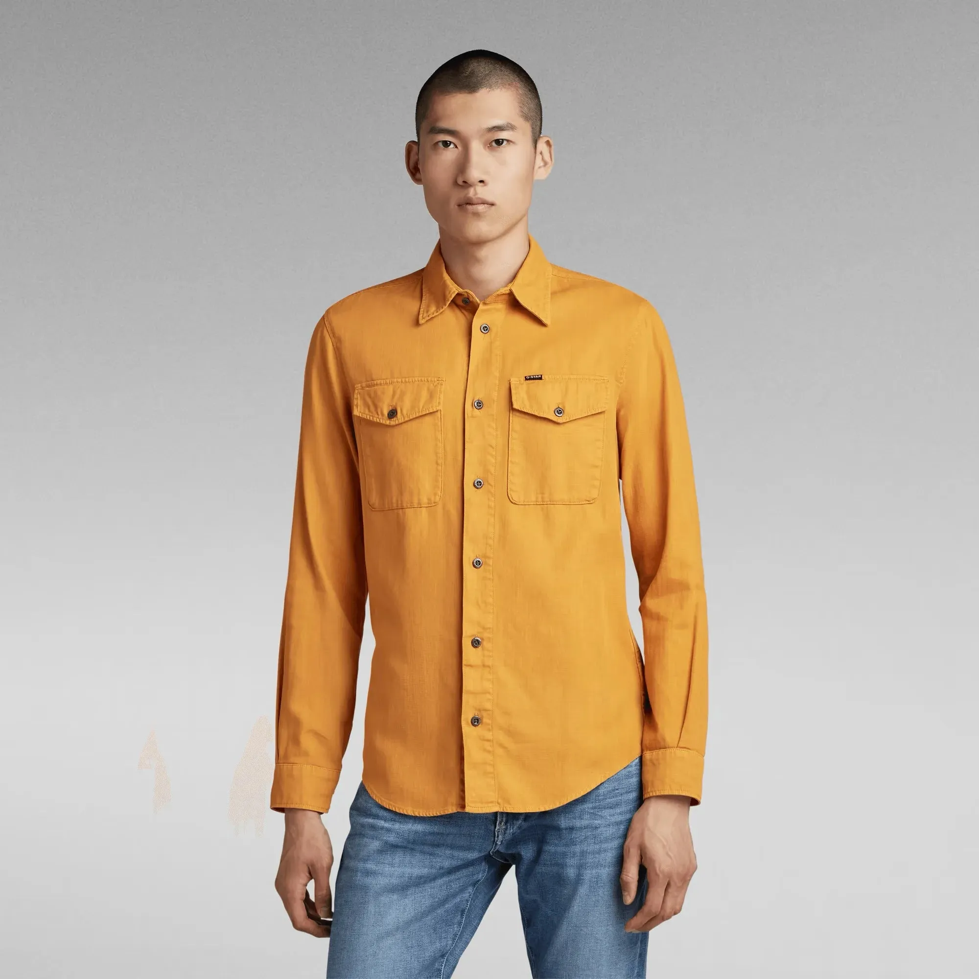 CAMISA DE HOMBRE GSTAR MARINE SLIM DULL YELLOW