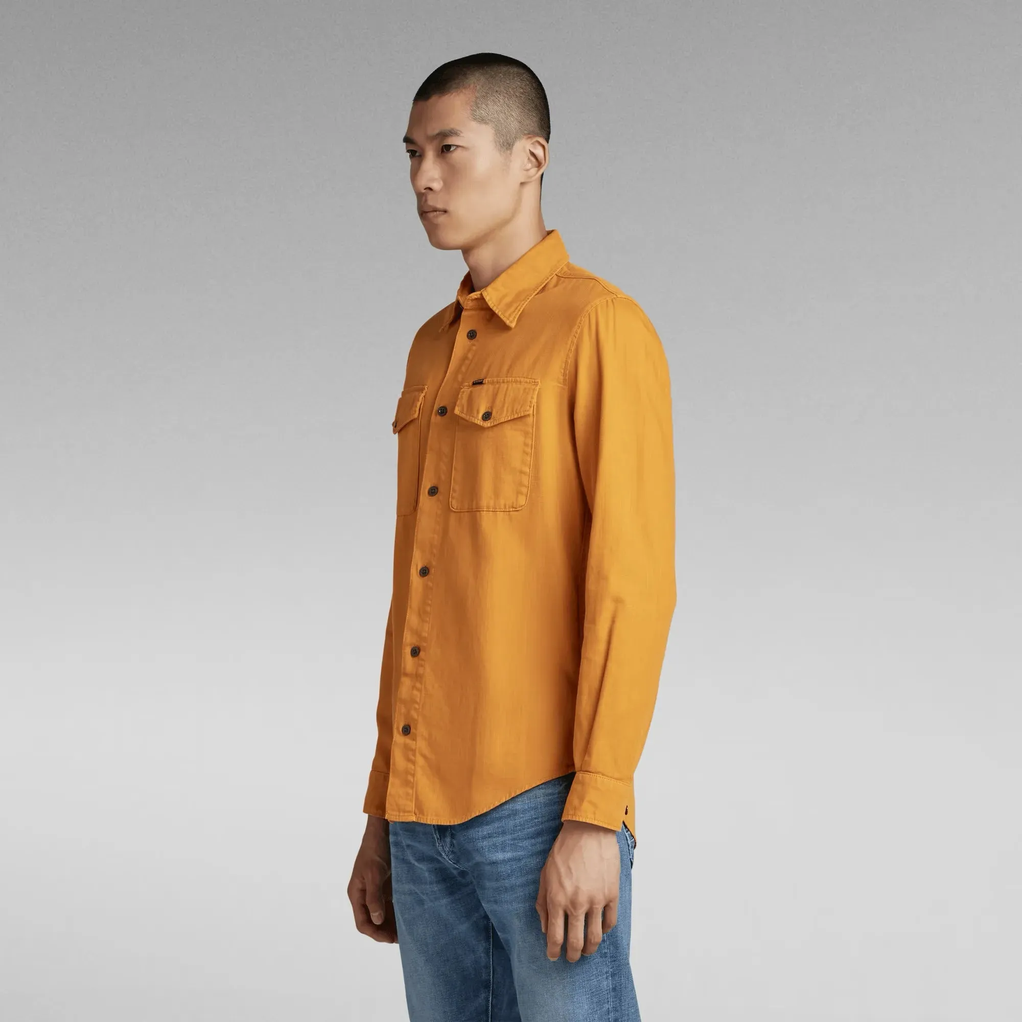 CAMISA DE HOMBRE GSTAR MARINE SLIM DULL YELLOW