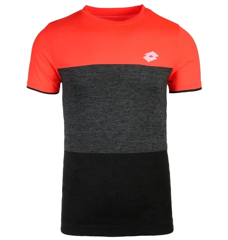 Camiseta Lotto Tech Seamless Coral Negro | Lotto