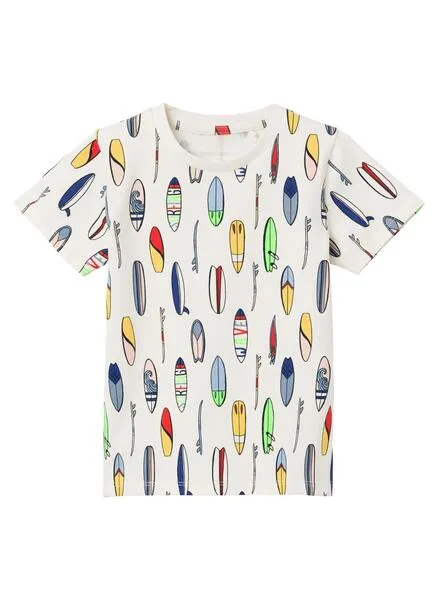 Camiseta Name It Flyne Blanco Para Niño