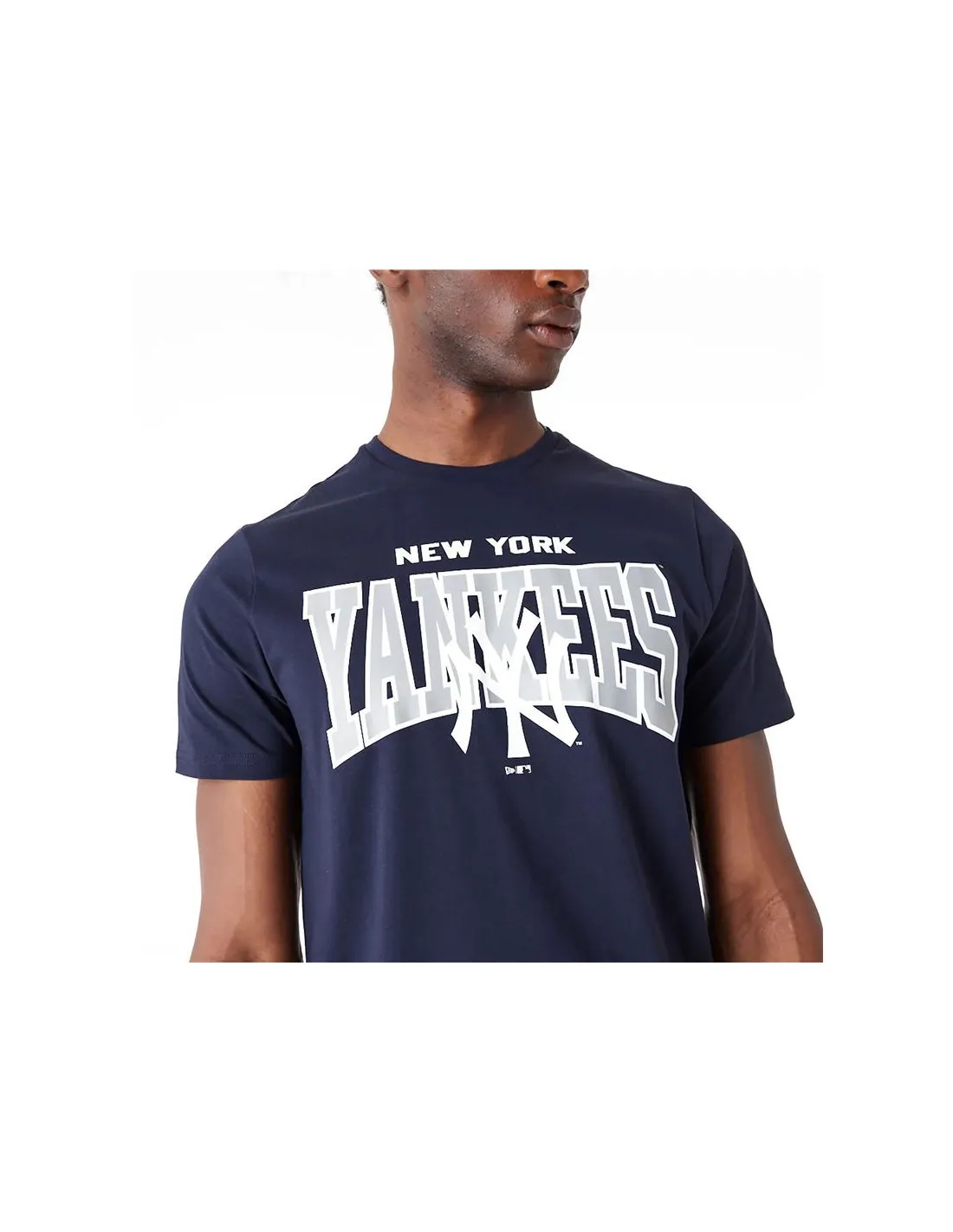 Camiseta New Era New York Yankees MLB Arch Wordmark Graphic Azul