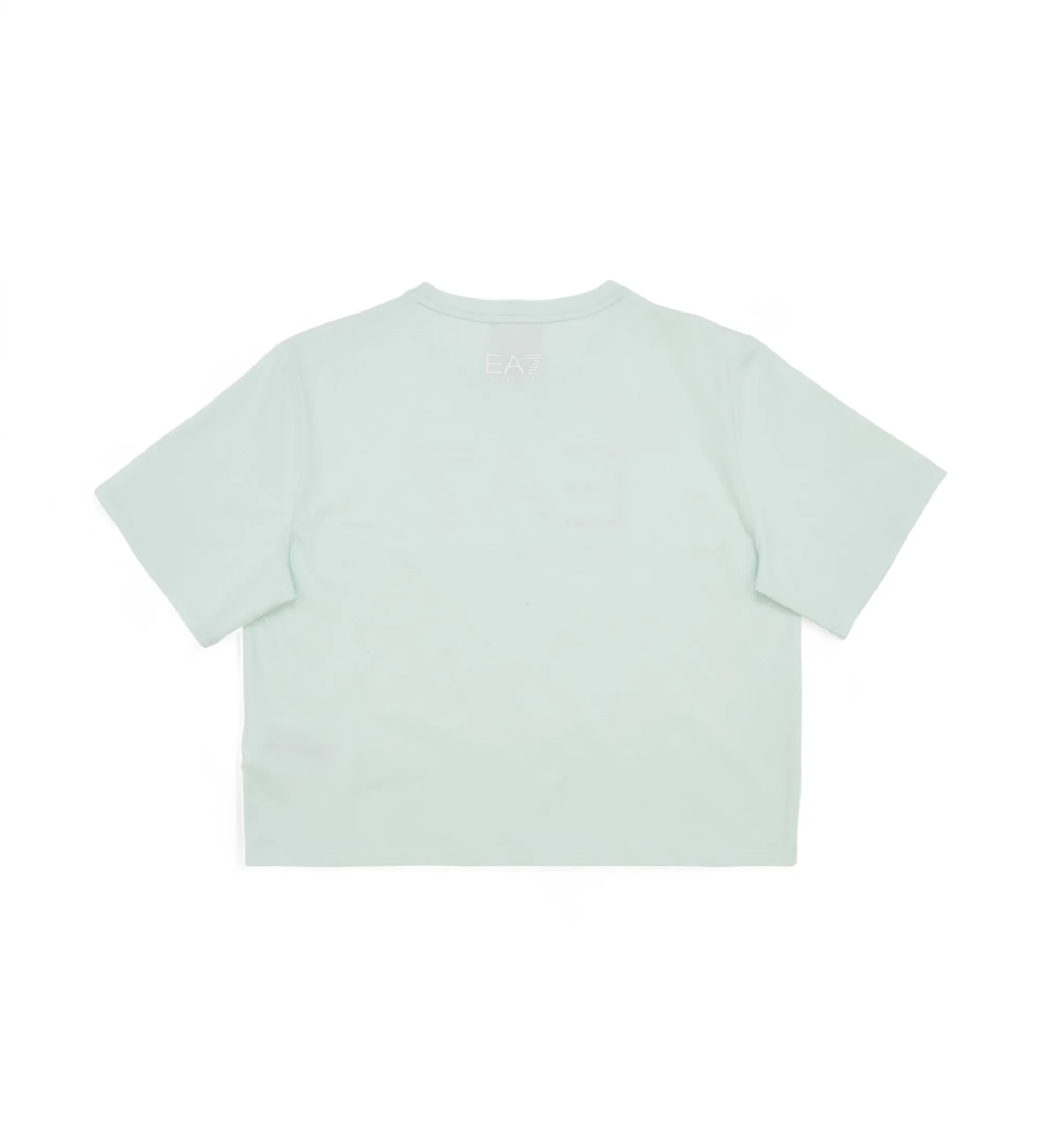 Camiseta Train Logo Series Girl Tee Crop turquesa