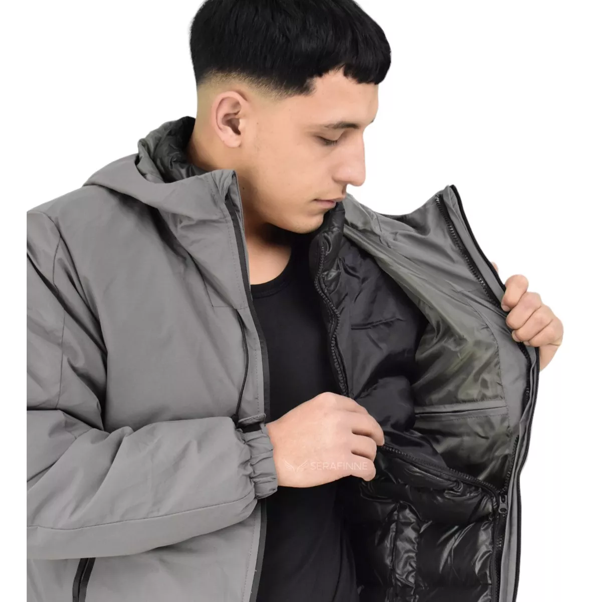 Campera Impermeable Hombre Desmontable Nieve 2 En 1 Hhp 6012