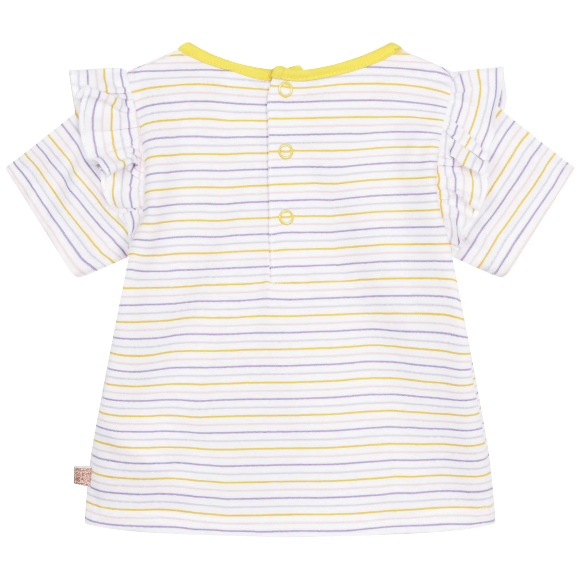 CARREMENT BEAU Camiseta de rayas con volantes