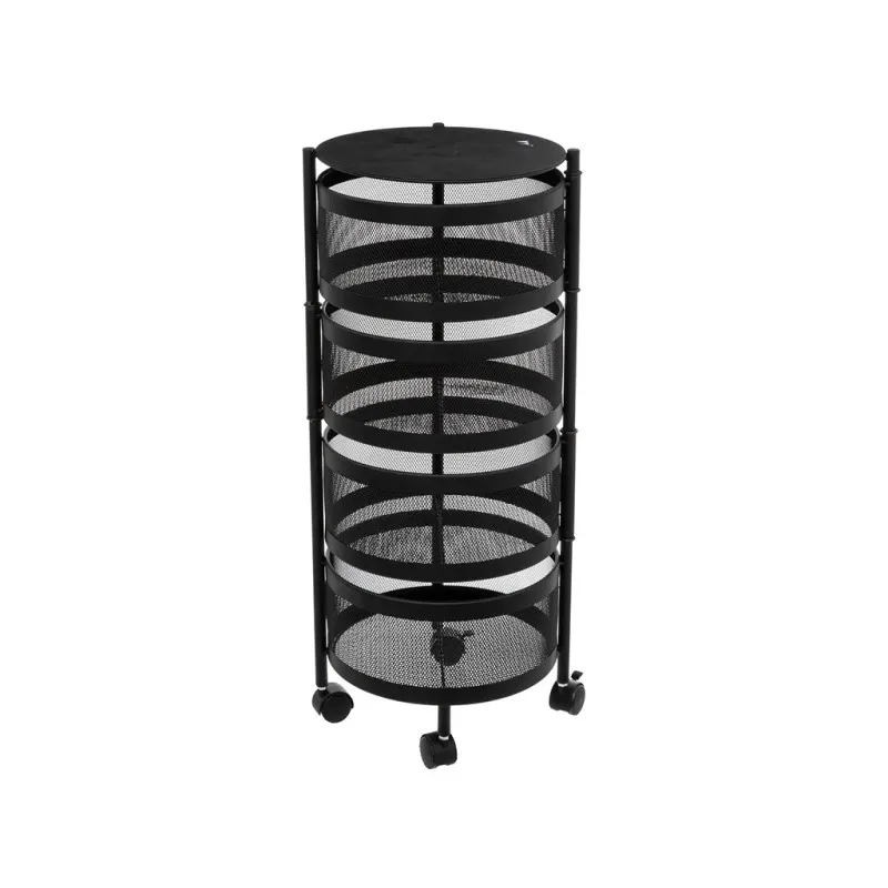 Carrito De Cocina Metálico Mayaj Negro