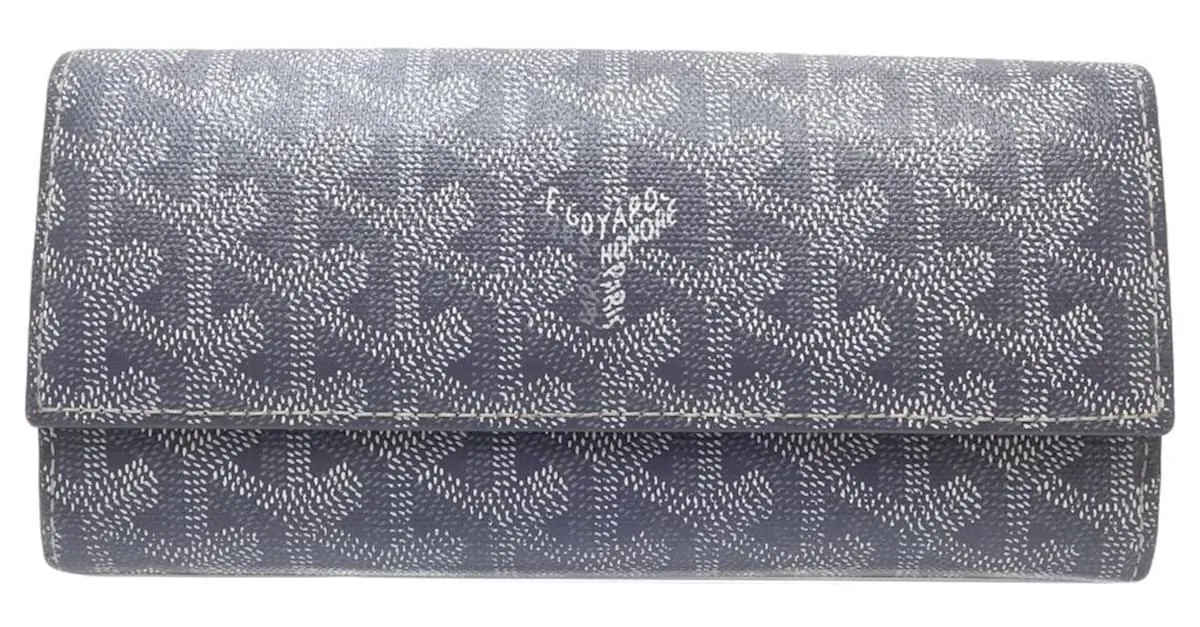 Cartera larga Goyard Varenne en gris Castaño 