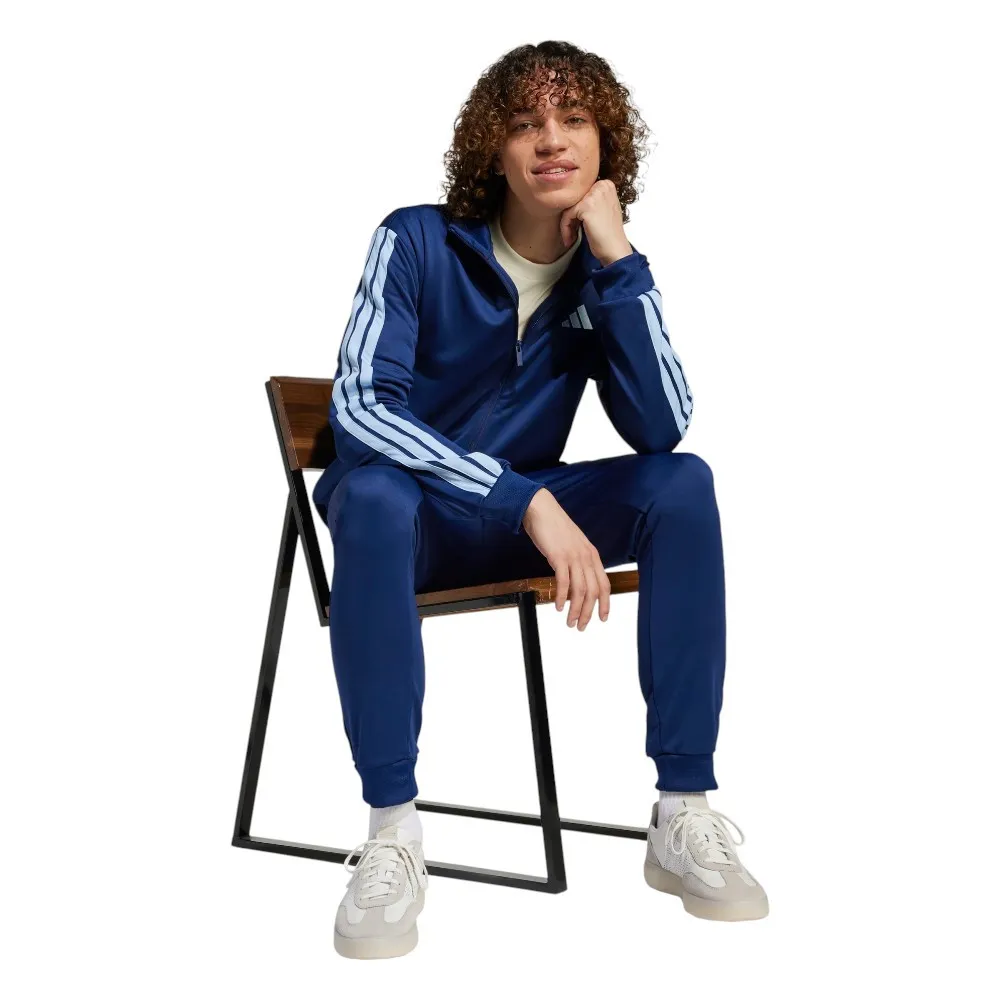 CHANDAL ADIDAS 3BANDAS FRENCH TERRY TT TS AZUL MARINO JI8873 HOMBRE
