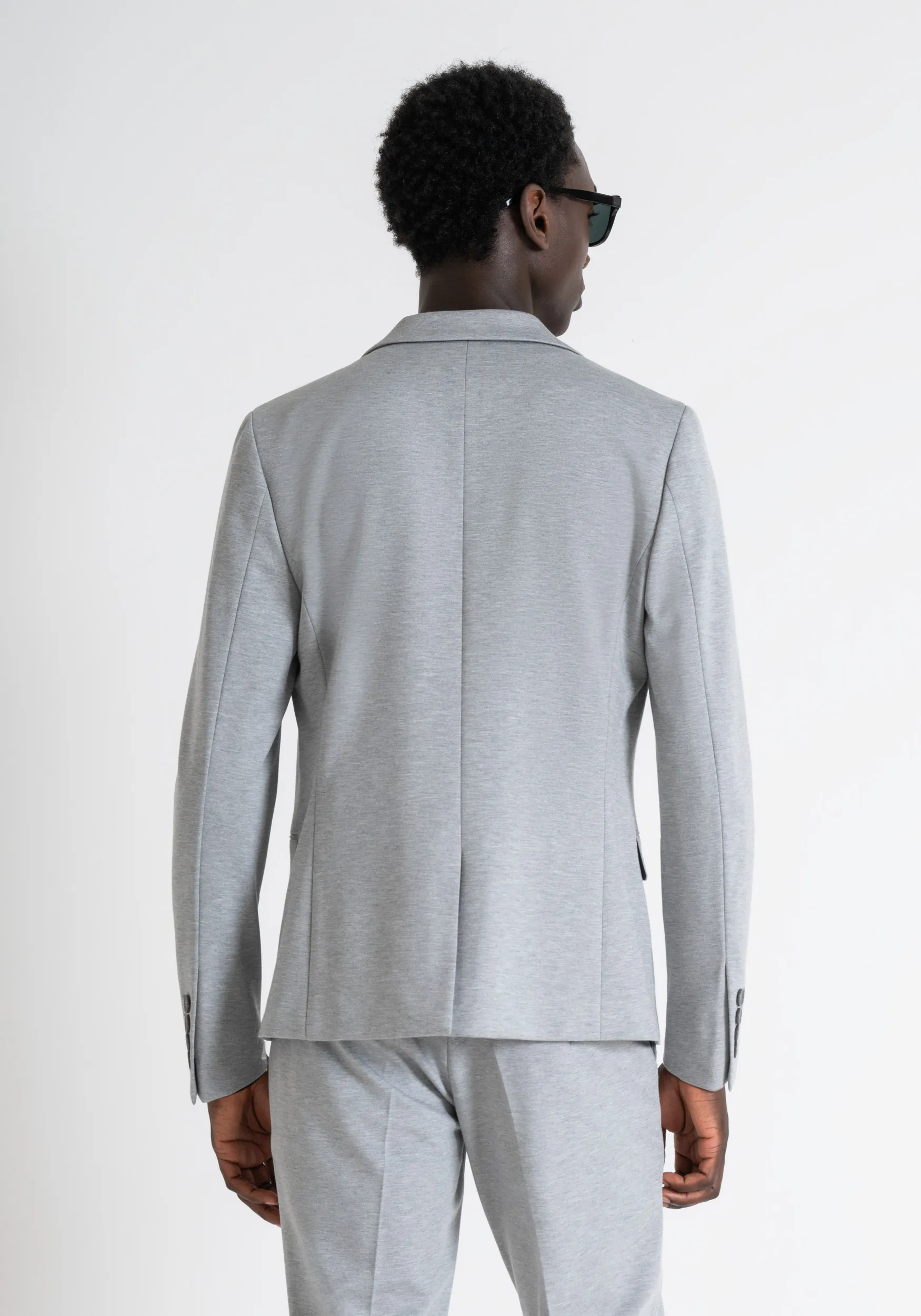 CHAQUETA ASHE SUPER SLIM FIT EN TELA DE MEZCLA DE VISCOSA ELÁSTICA