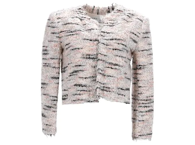 Chaqueta corta IRO en poliéster color crema Blanco Crudo 