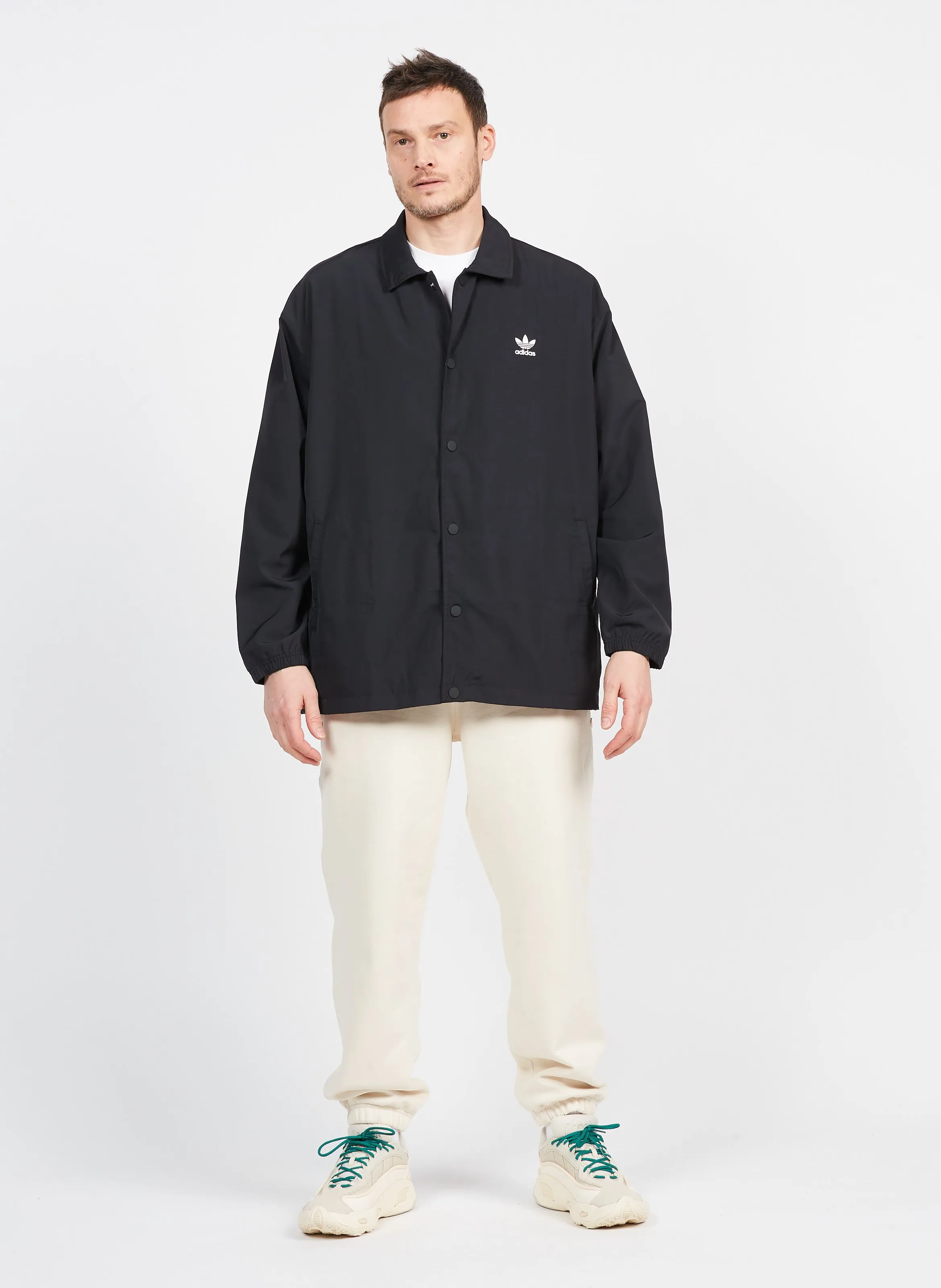 Chaqueta de chándal holgada en negro