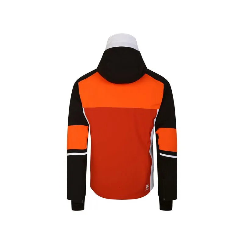 Chaqueta de esquí para hombre Dare2B Amplitude (Black/Puffins Orange)