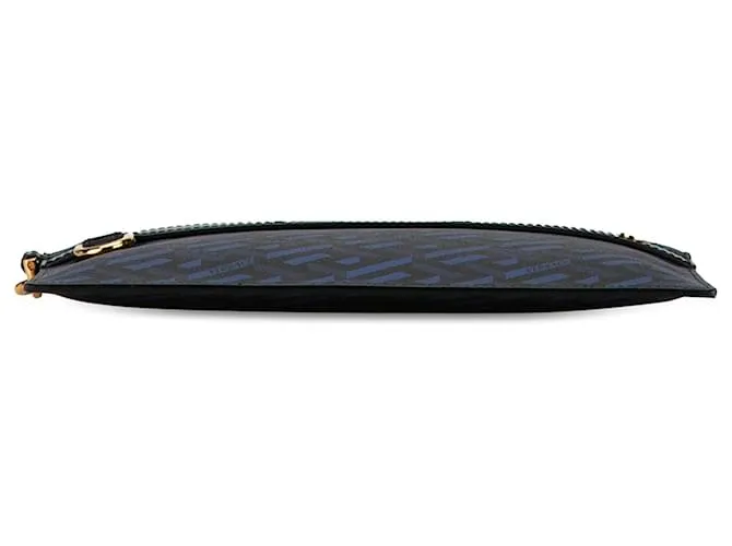 Clutch Versace Blue La Greca Azul 