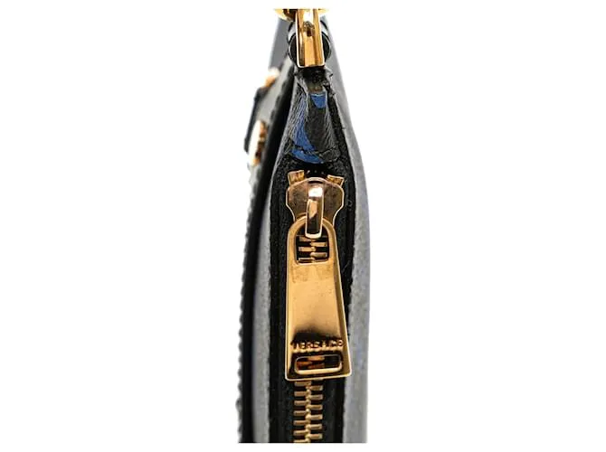 Clutch Versace Blue La Greca Azul 