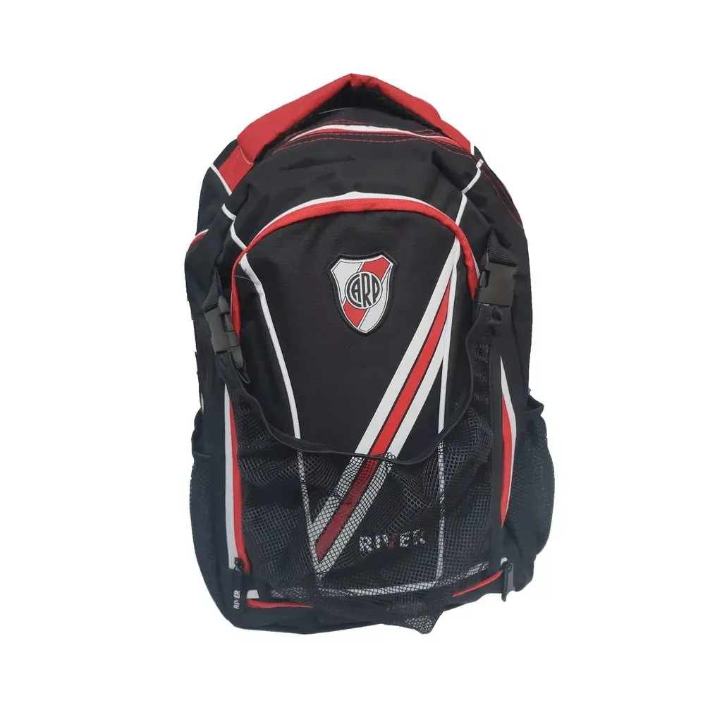 Combo escolar River!! mochila 18 pulg+ cartuchera 2 pisos