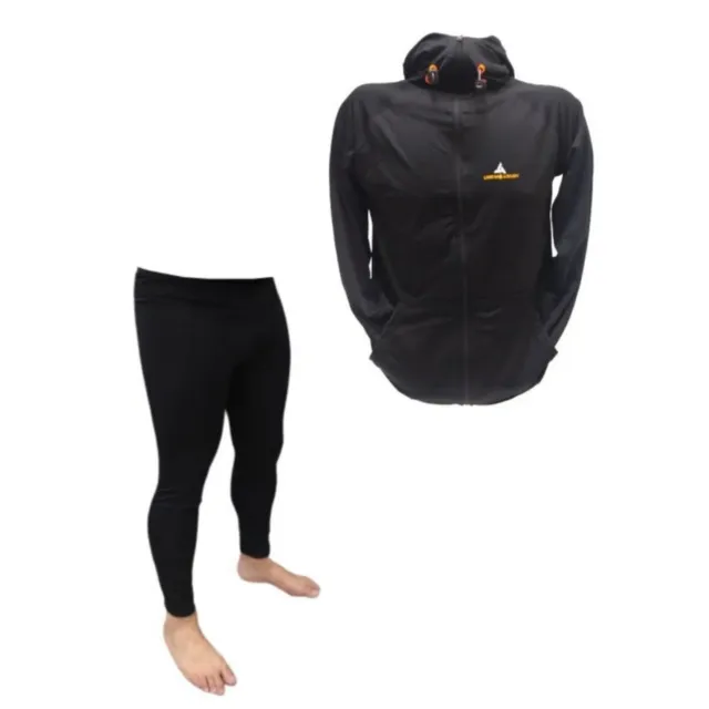 Combo H! Campera Deportiva Negra + Calza Térmica