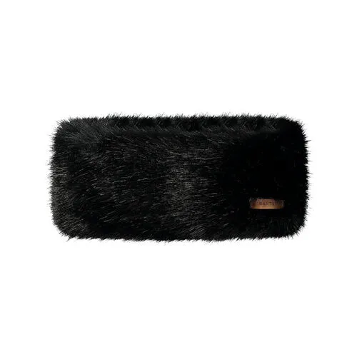 Diadema Negra de Pelo Sintético con Forro Polar Barts Fur Headband Black