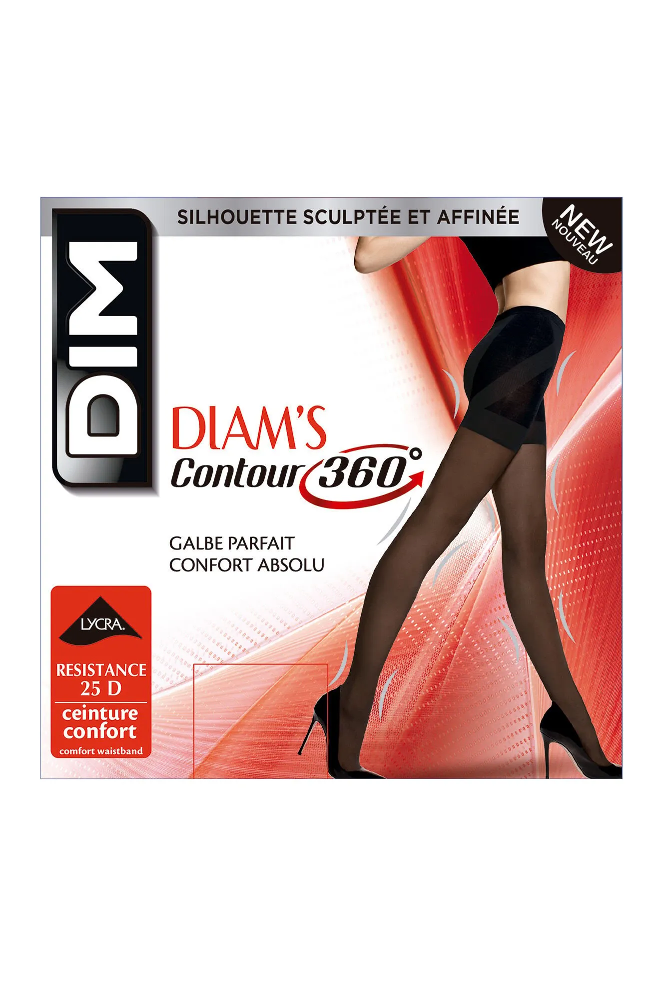 DIM Panty reductor Diam's Contour 25 deniers que moldea de pies a cintura
