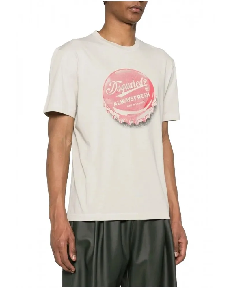 DSQUARED2  CAMISETA CON ESTAMPADO VINTAGE "ALWAYS FRESH"