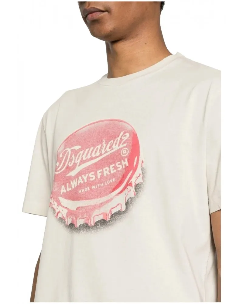 DSQUARED2  CAMISETA CON ESTAMPADO VINTAGE "ALWAYS FRESH"