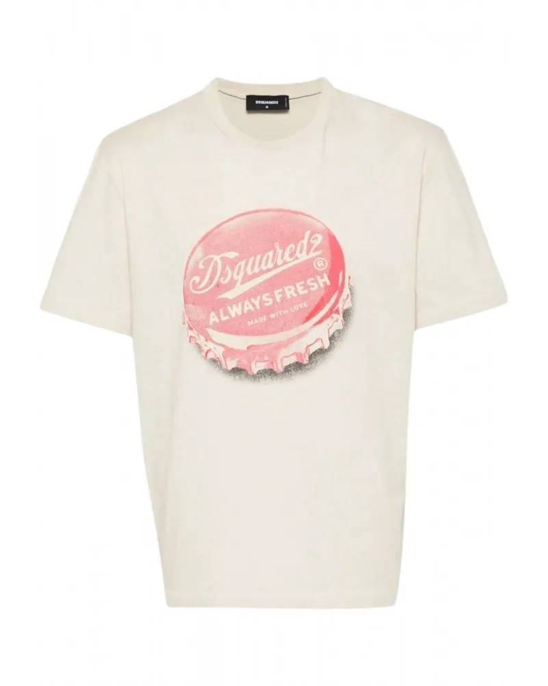 DSQUARED2  CAMISETA CON ESTAMPADO VINTAGE "ALWAYS FRESH"