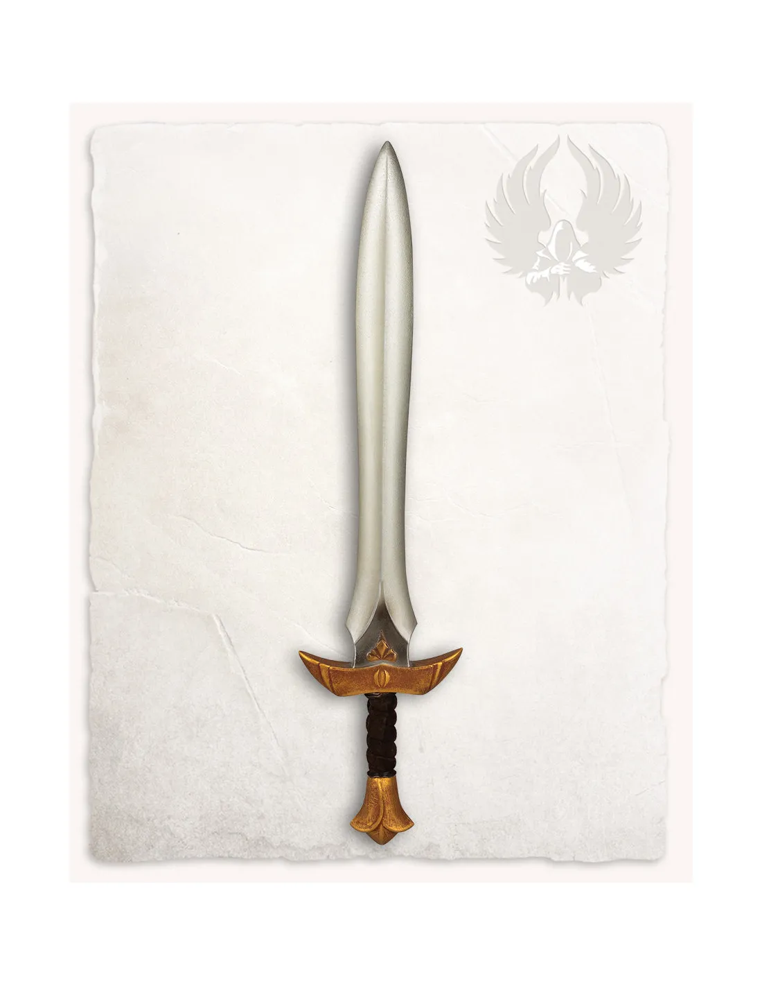 Espada corta LARP modelo Farin, acabado dorado