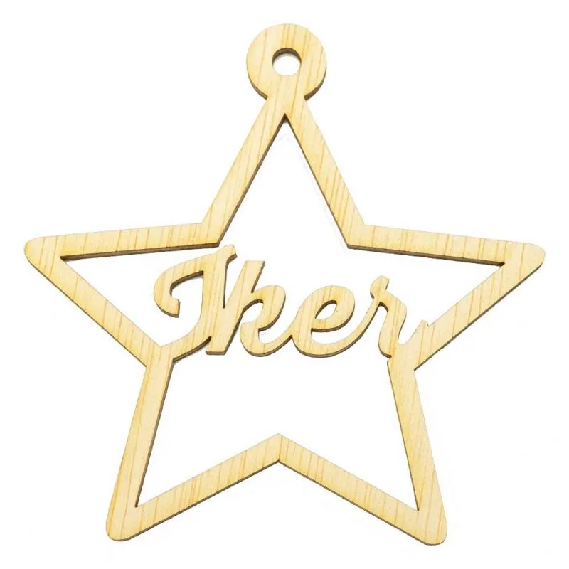 Estrellas de navidad personalizadas