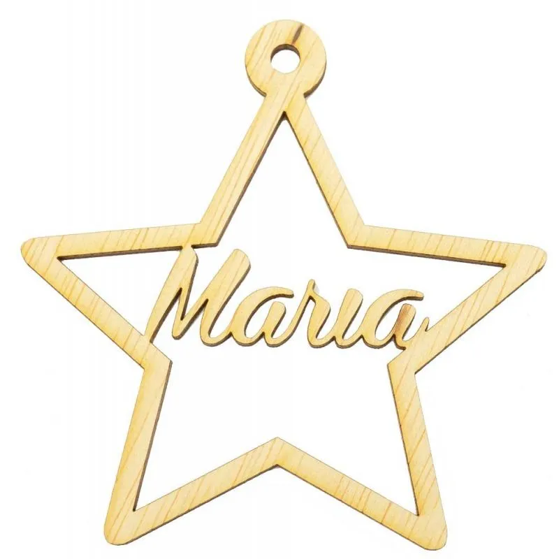 Estrellas de navidad personalizadas