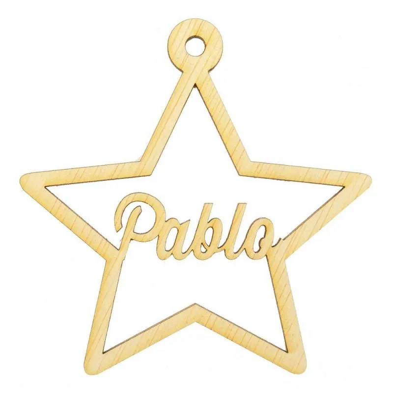 Estrellas de navidad personalizadas