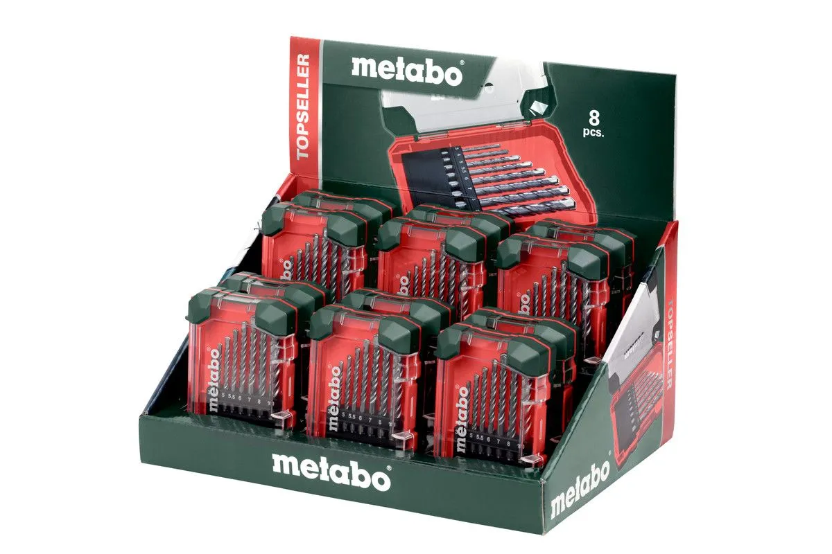 ESTUCHE BROCAS METABO PARA PIEDRA  8PCS