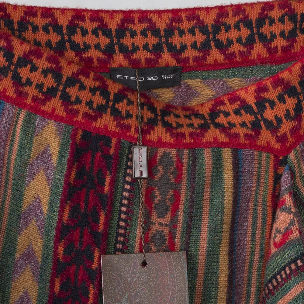 Etro Falda Jacquard Folk Multicolor T XS