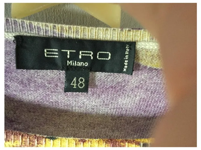 Etro SUÉTER PEQUEÑO DE SEDA Y CASHMERE Multicolor 