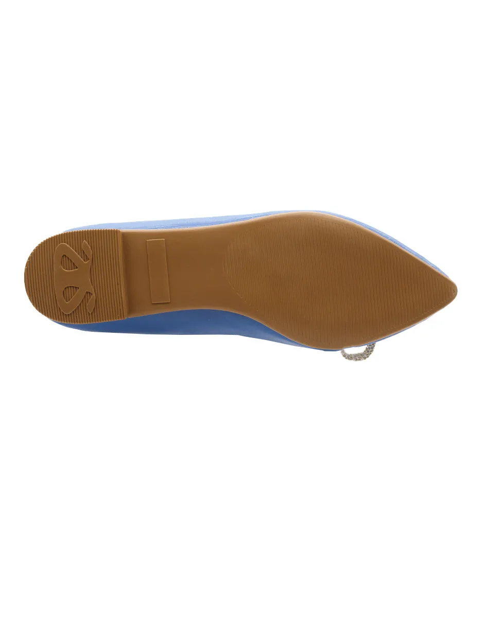 Flats puntales  Exterior Sintético Color Azul Para Mujer De RBCOLLECTION