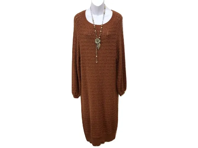 Free People Vestidos Naranja 