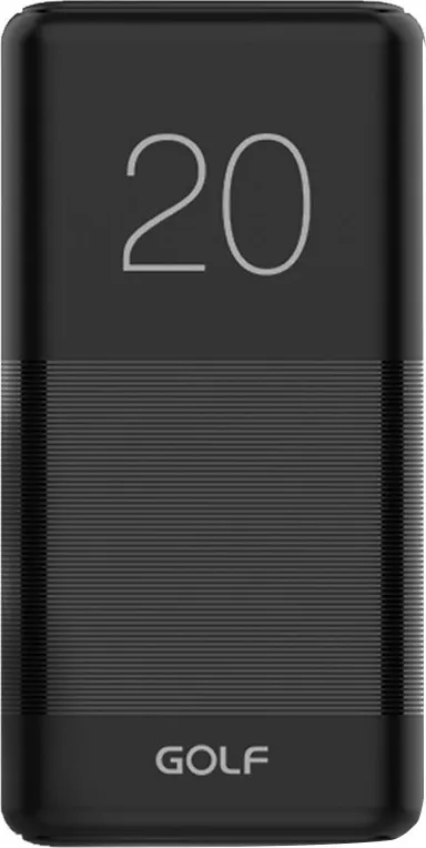 GOLF Power bank Candy G81 20000mAh, 2x salidas, 2.1A, negro