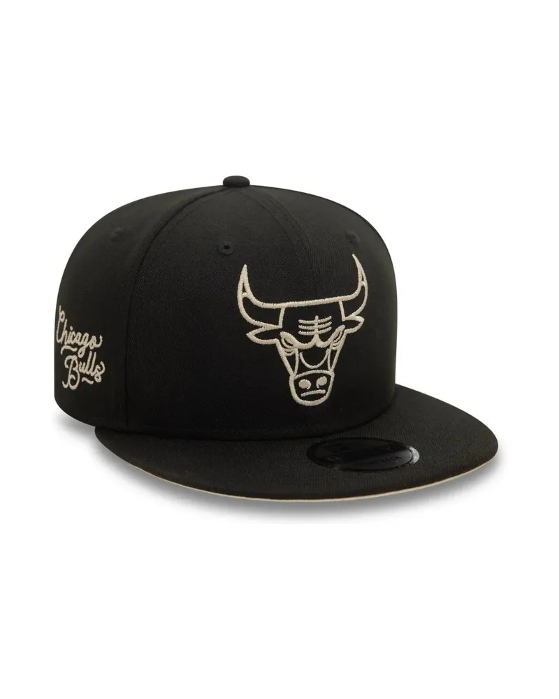 Gorra new era negra bulls nba wordmark 9fifty chibul