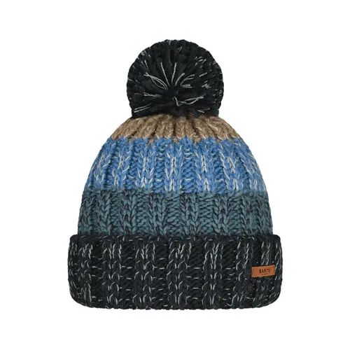 Gorro Azul Clásico con Pompón Barts de Punto Mixto Wilhelm Beanie Navy