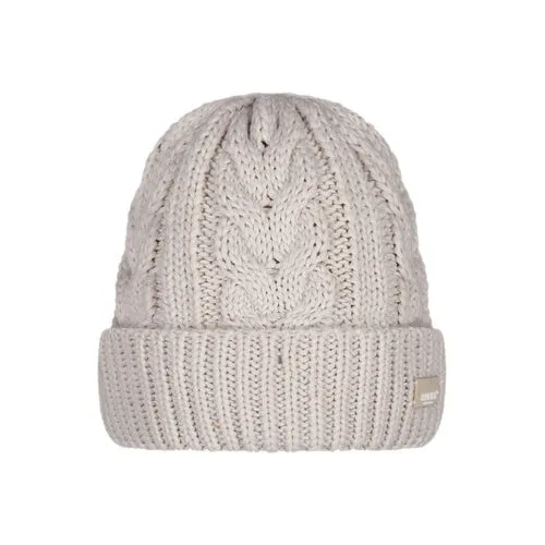 Gorro Beige Barts Zirani Beanie Oyster Con Estampado De Cable
