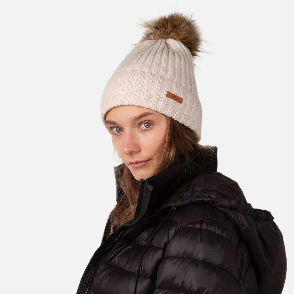 Gorro Beige con Pompón Barts Augusti