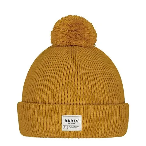 Gorro Naranja elástico con pompón Barts Arkade