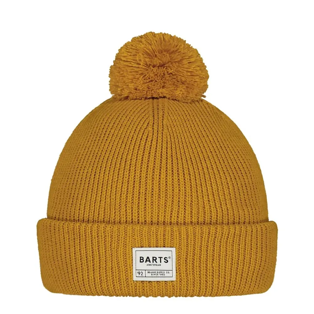 Gorro Naranja elástico con pompón Barts Arkade