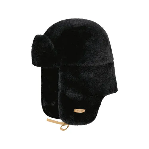 Gorro Negro Con Orejeras Barts Lucerne Bomber Black De Piel Sintética