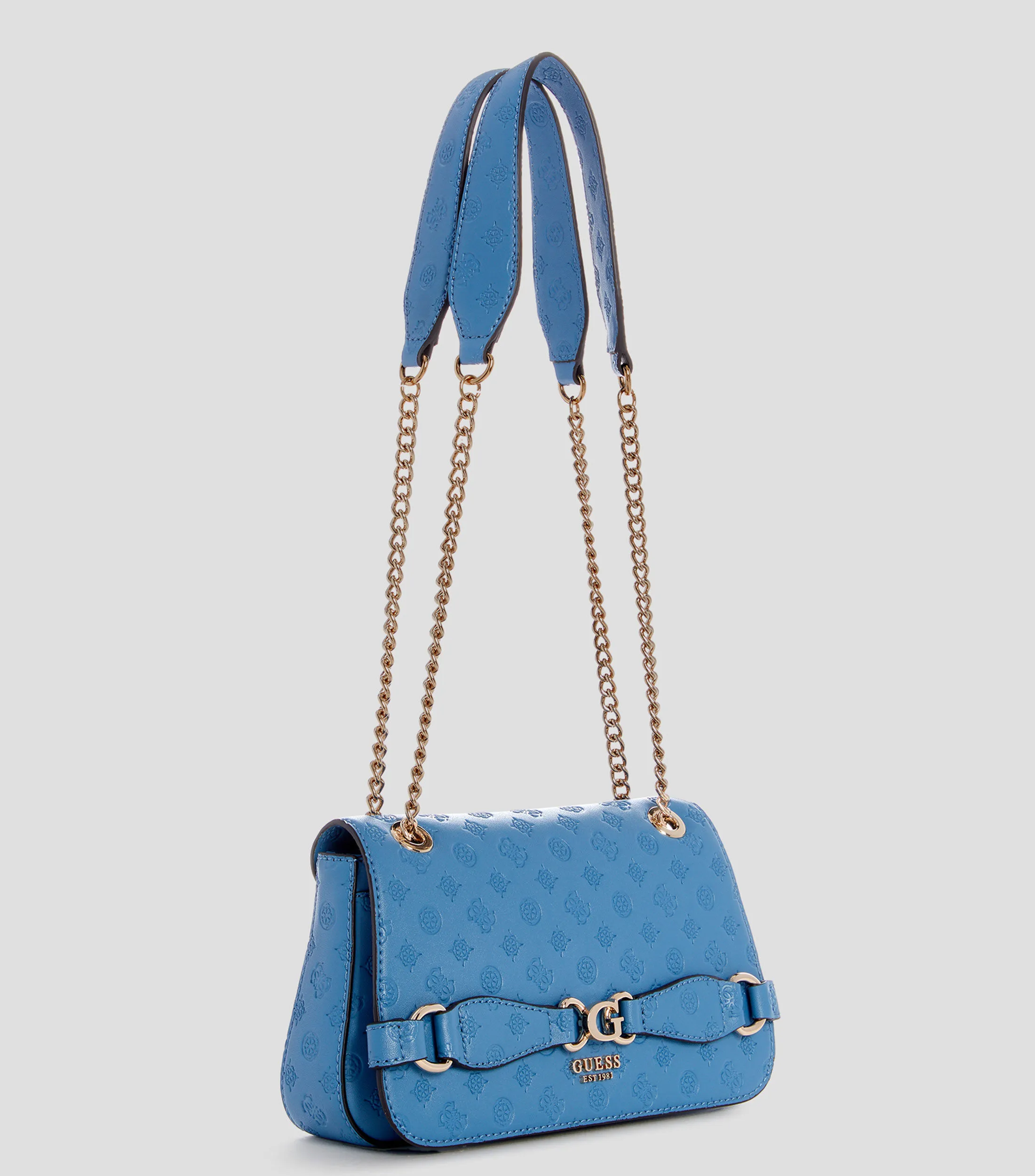 Guess Bolso crossbody azul Arlena Logo Convertible Monogram Mujer