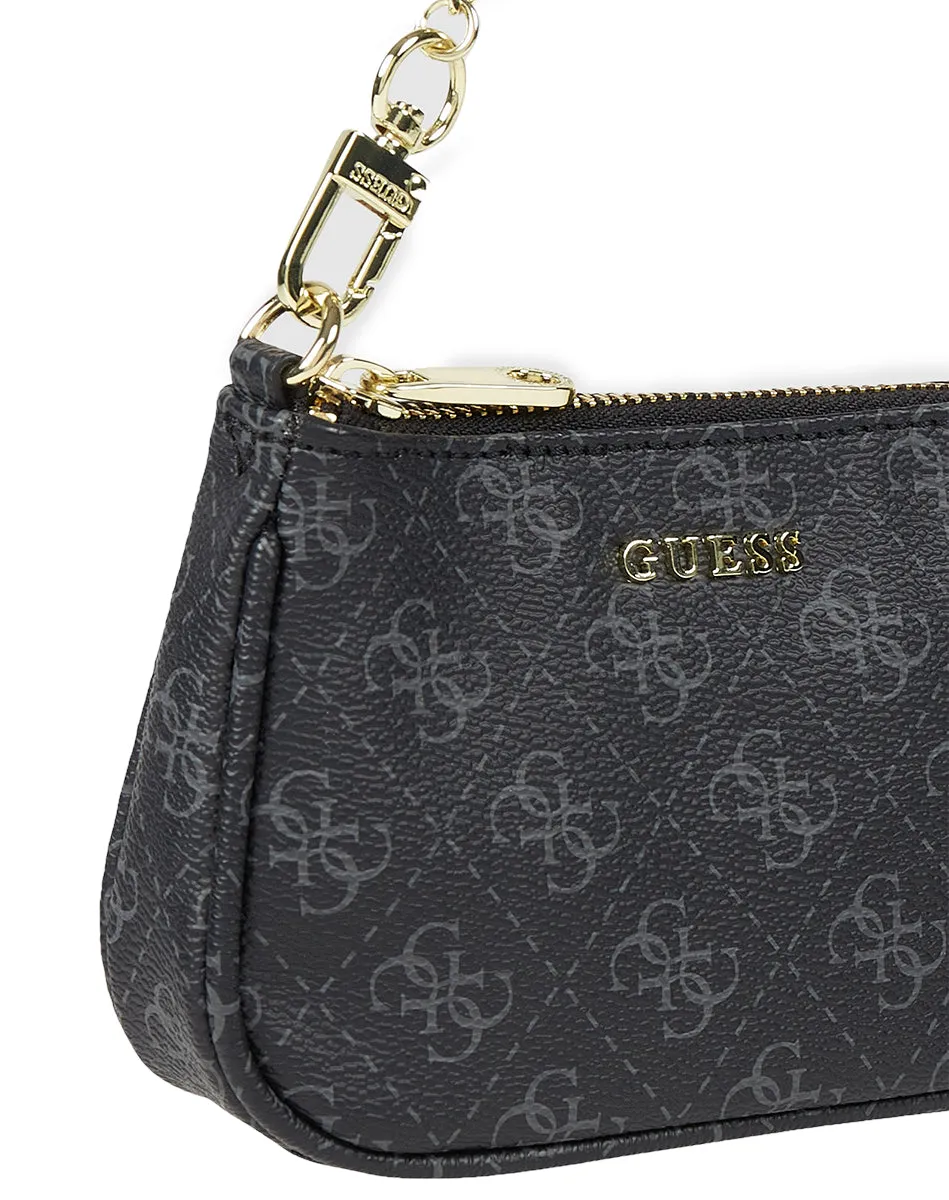 Guess Bolso sintético con correa de cadena para mujer en carbón